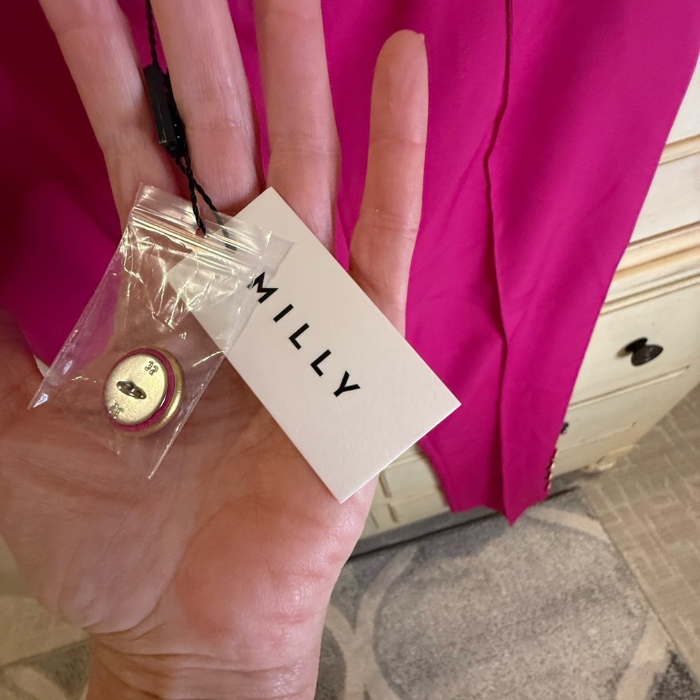 Milly Fuchsia Cropped Pants - Picture 9 of 9
